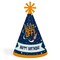 Big Dot of Happiness Blast Off to Outer Space - Cone Happy Birthday Party Hats for Kids and Adults - Set of 8 (Standard Size)